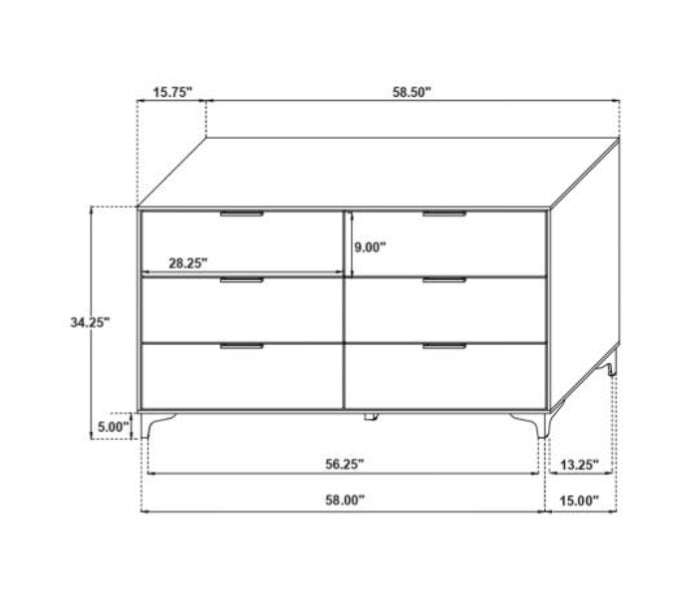 4 PCS Kendall Queen Bedroom Set 224451Q-S4