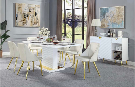 Juego de mesa de comedor Gaines de 7 piezas DN01258