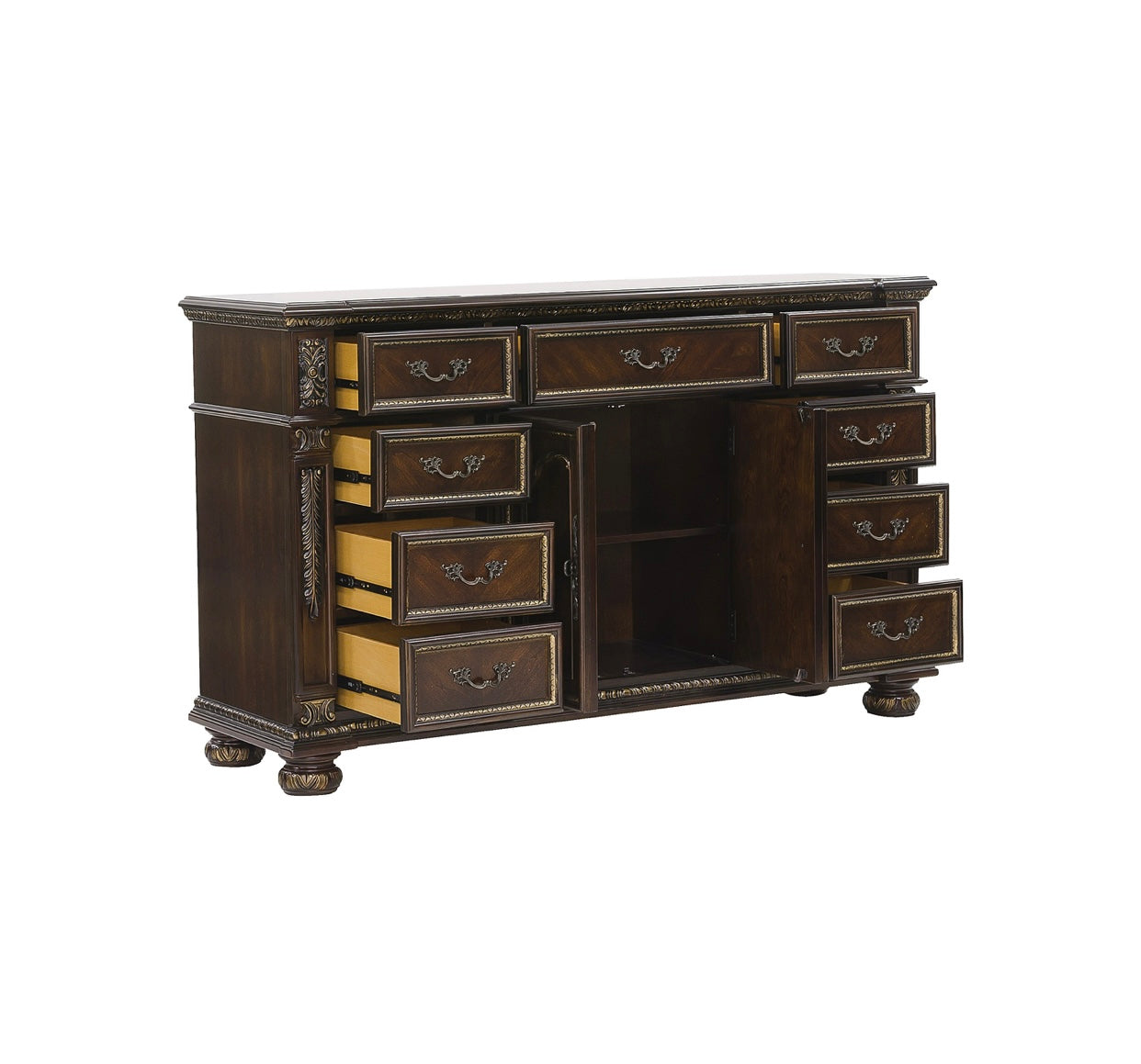 4 PCS King Bedroom Set Catalonia Collection 1824