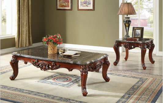 2 peças de conjunto de mesa de centro Eustoma 83065