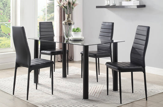 5 PCS Dining Table Set Florian Collection 5538BK