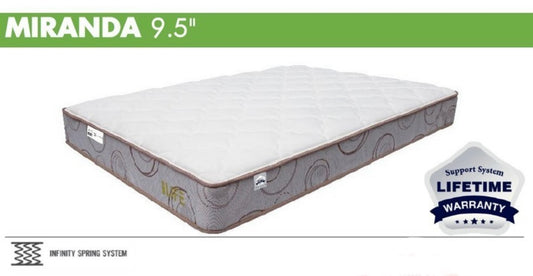 FULL Mattress MIRANDA 9.5" - Innerspring Tight Top A8701F