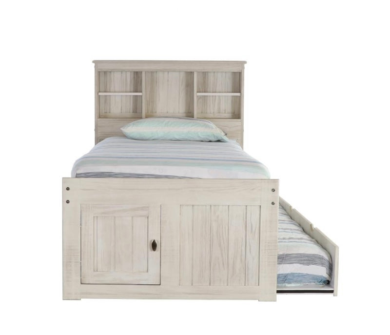 Twin Bookcase Captains Bed with 3 Drawers & Trundle 5220-K3