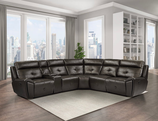 6-Piece Modular Reclining Sectional 9469DBR*6LRRR