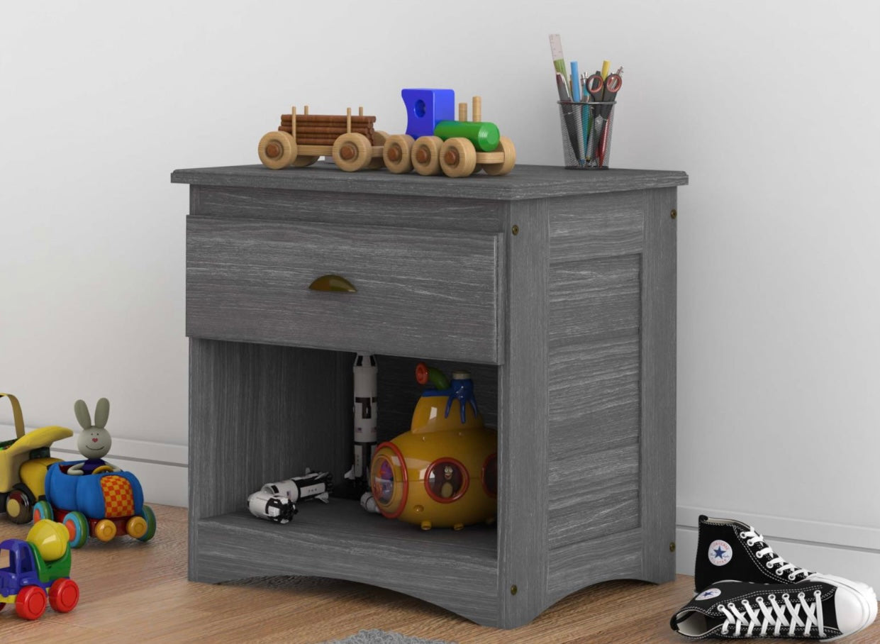 1 Drawer Nightstand Gray 4260