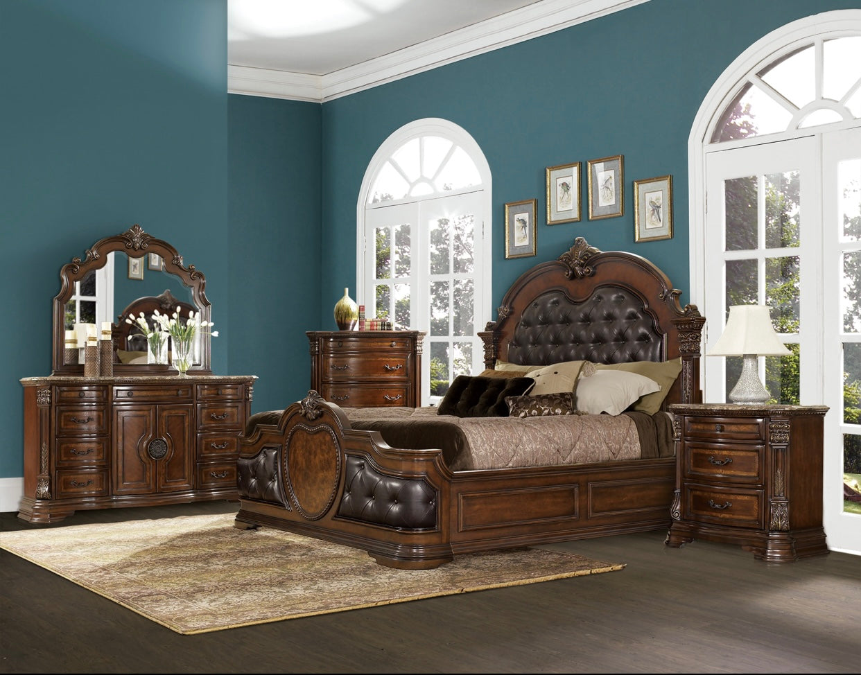 4 PCS King Bedroom Set Antoinetta Collection 1919