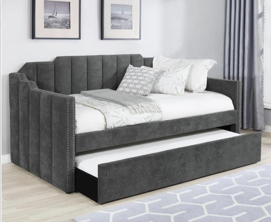 Kingston Upholstered Twin Daybed with Trundle 315962