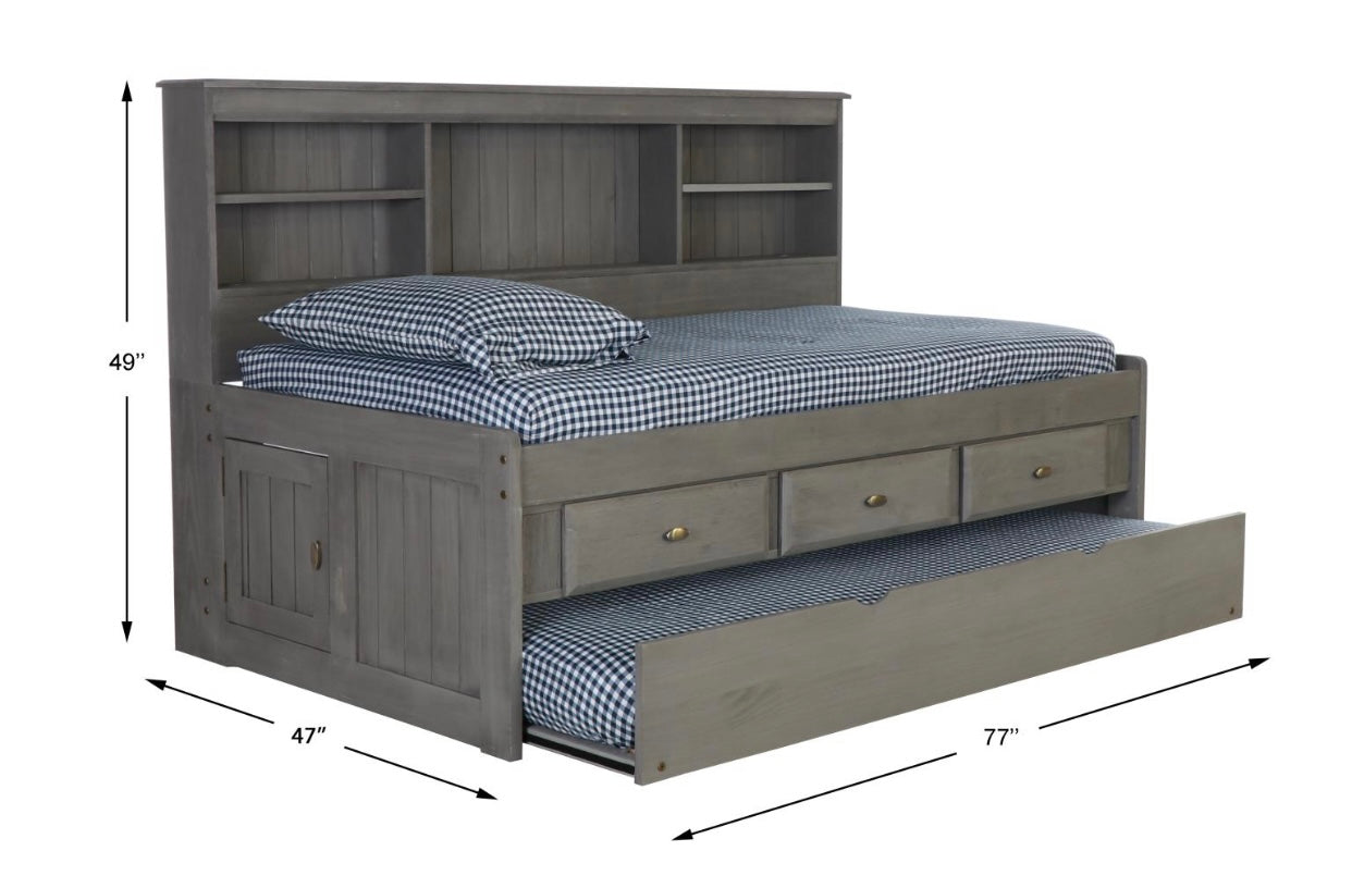 Twin Daybed w/ 3 Drawers and Trundle 3222-K3