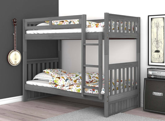 Twin/Twin Bunk Bed Charcoal 3211M