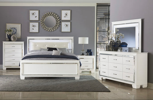 4 PCS King Bedroom Set Allura Collection 1916W