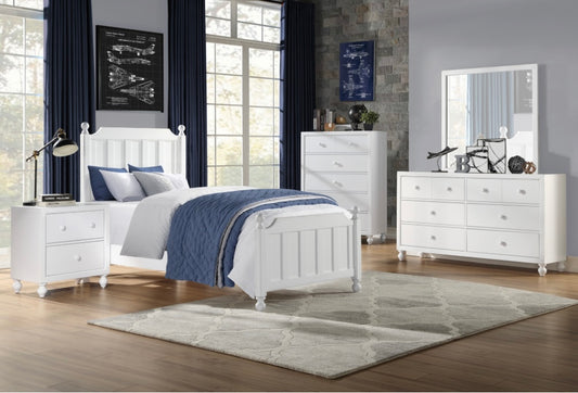 4 PCS Twin Bedroom Set Youth-Wellsummer Collection 1803WT