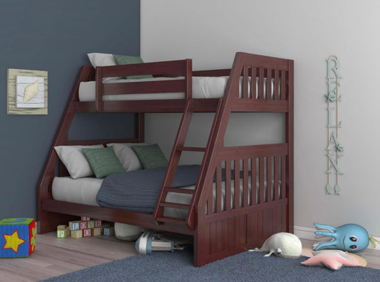 Twin/Full Bunk Bed Merlot 2819