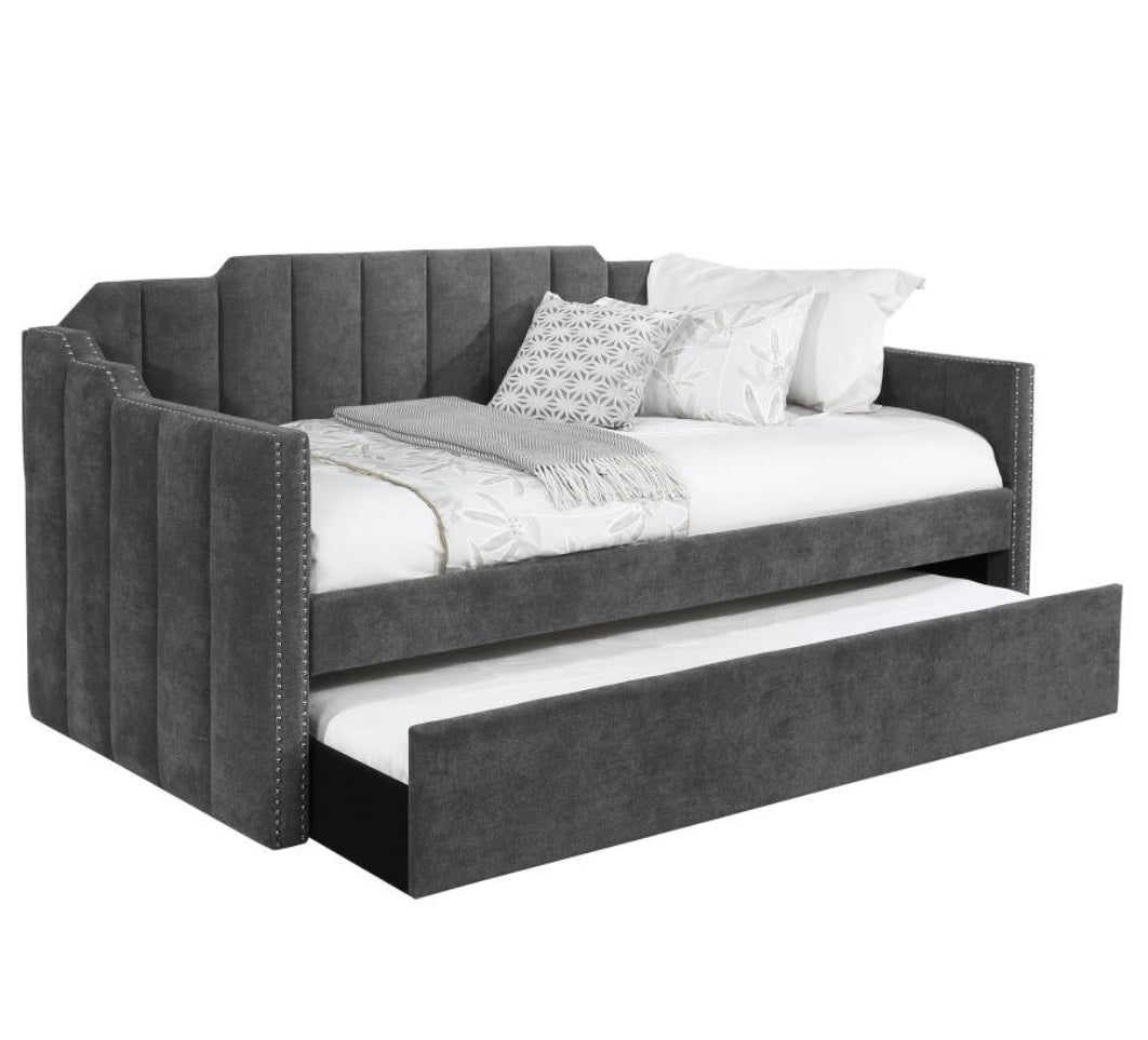 Kingston Upholstered Twin Daybed with Trundle 315962