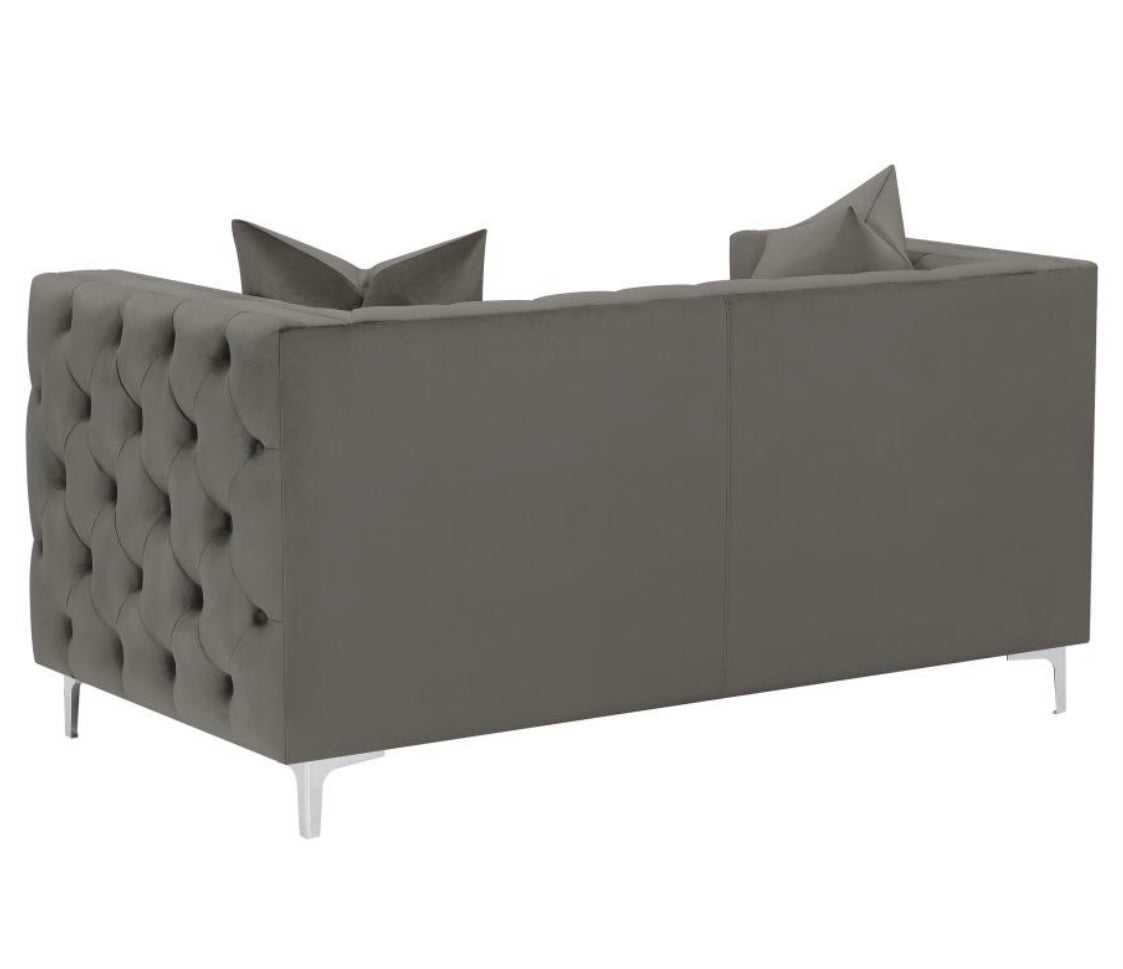 2 PCS Phoebe Sofa And Loveseat Urban Bronze  509881-S2