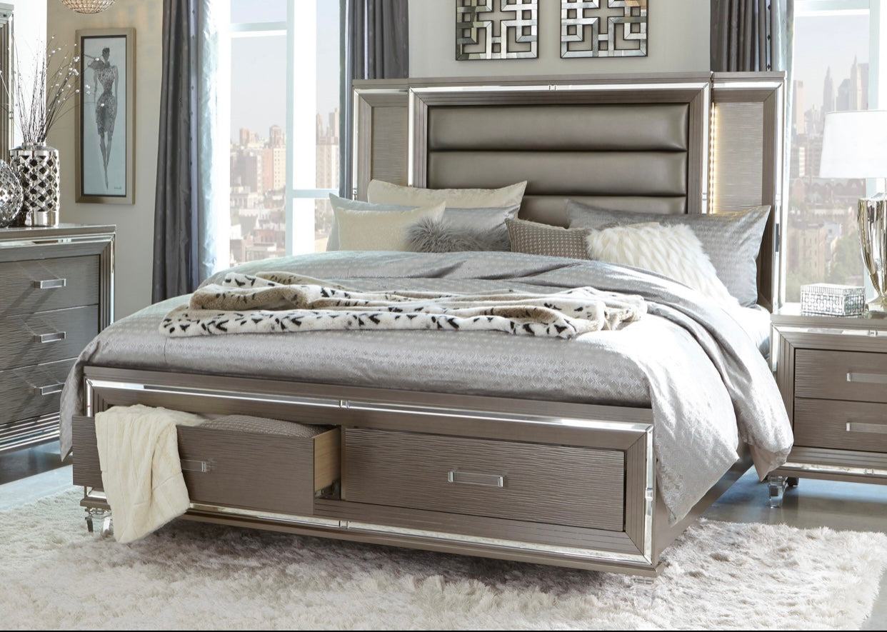 4 PCS King Bedroom Set 1616-1*4AC