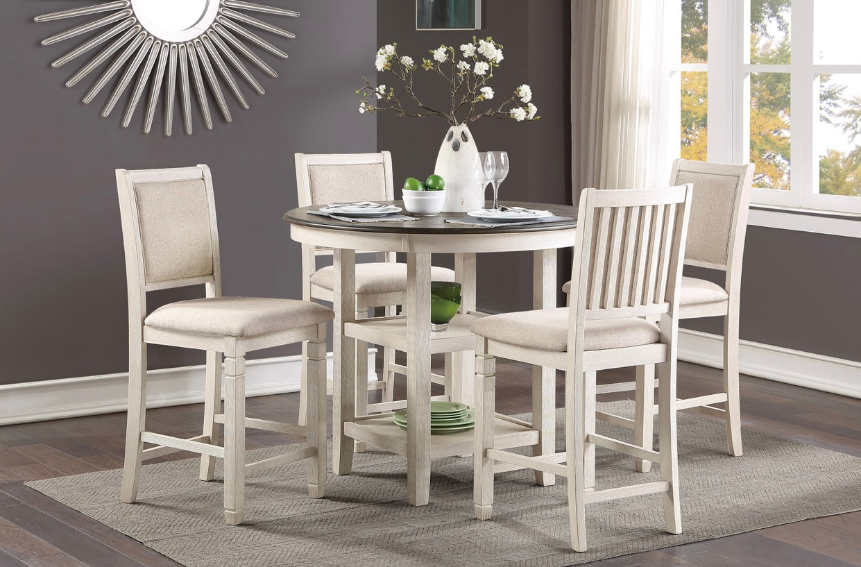 5 PCS Dining Table Set Asher Collection 5800WH-36