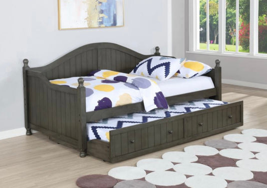 Julie Twin Daybed with Trundle Warm Grey 301053