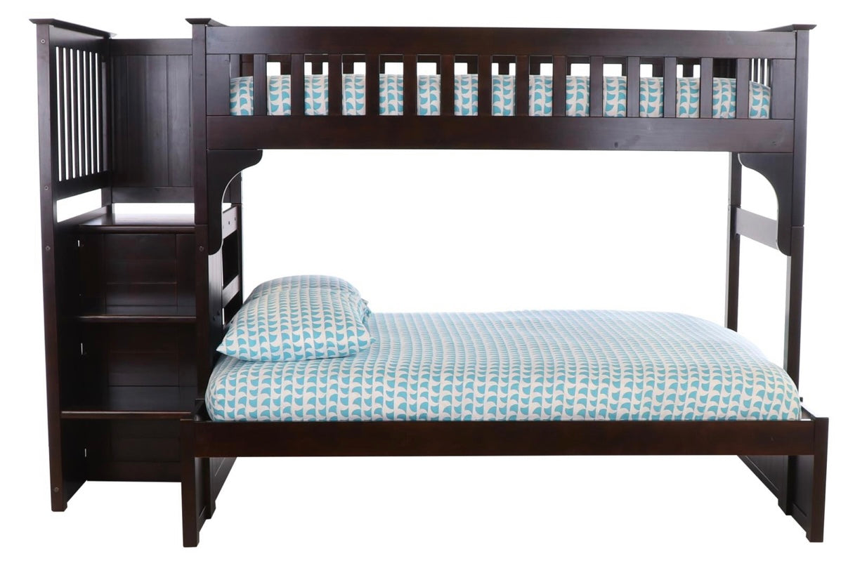 Twin over Full Bunk Bed Stairbed 2914-T/F