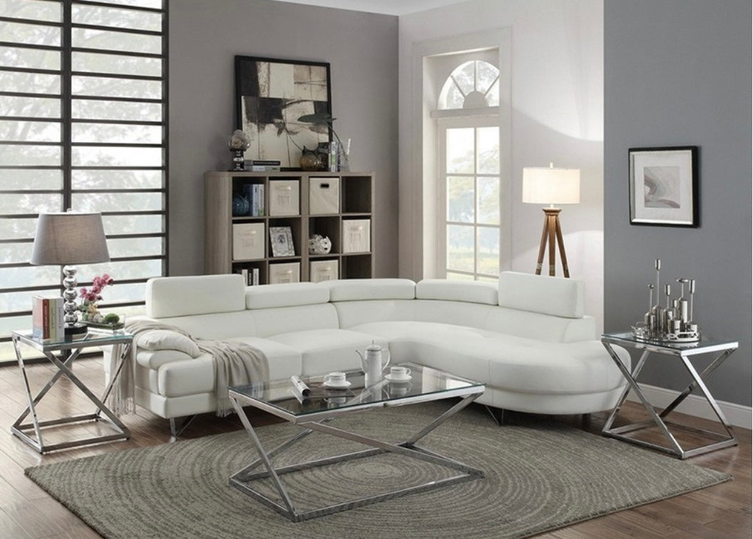 White Sectional F6985
