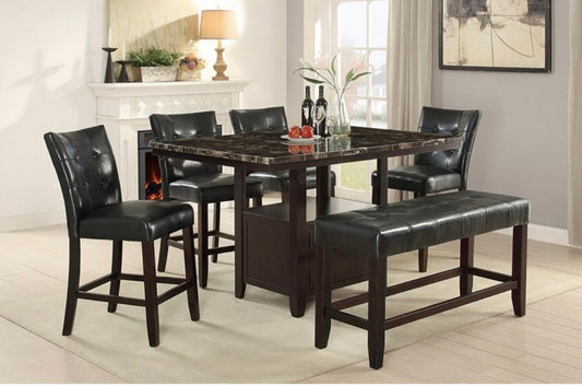 6 PCS Counter Height Dining Table Set F2461