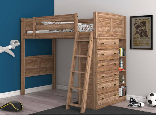 Twin Loft Bed Sand 4105R-LOFT